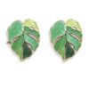 Green Leaf Korean Studs
