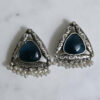 Oxidized Blue Studs