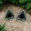 Oxidized Oversized Studs