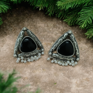 Oxidized Oversized Studs
