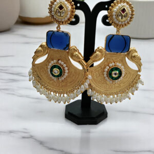 Blue Chandballi Earrings