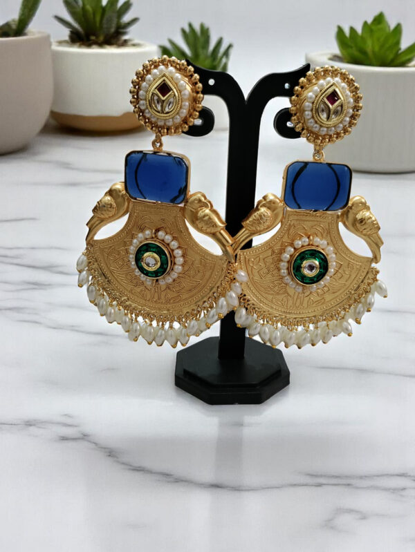 Blue Chandballi Earrings