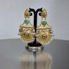 Mint Green Chandbali Kashmiri Earrings