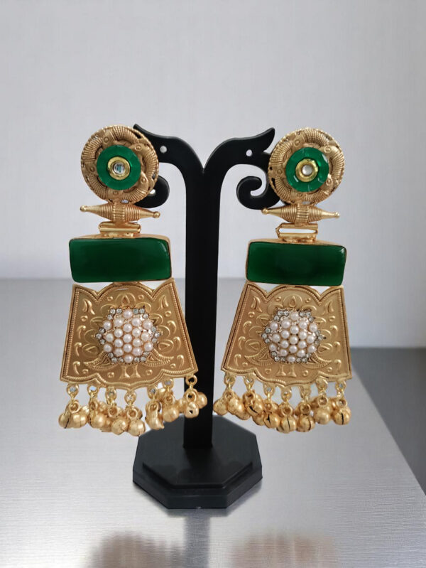 Green Stone Earring